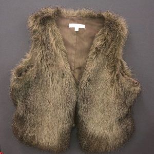 Faux fur vest